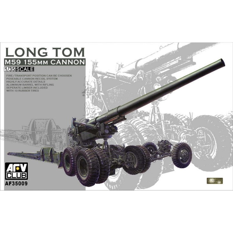 AFV Club 35009 1/35 M59 155mm cannon Long Tom
