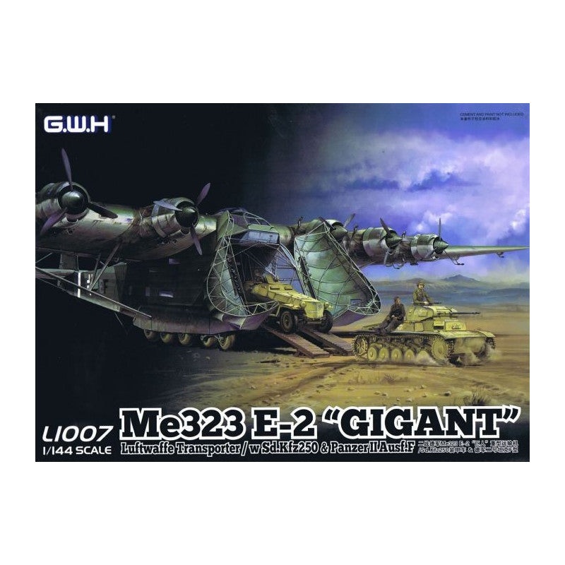 Great Wall Hobby 1007 1/144 ME 323 D-1 Gigant Sd.Kfz.250 & Panzer II Ausf.F
