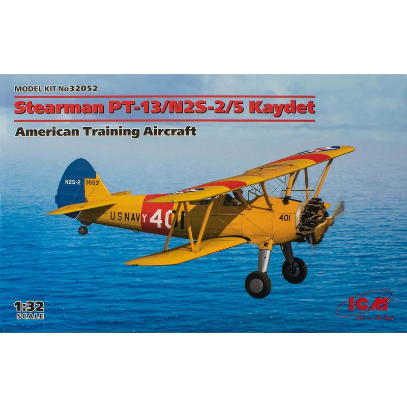 ICM 32052 Stearman PT-13/N2S-2/5 Kaydet American Training Aircraft