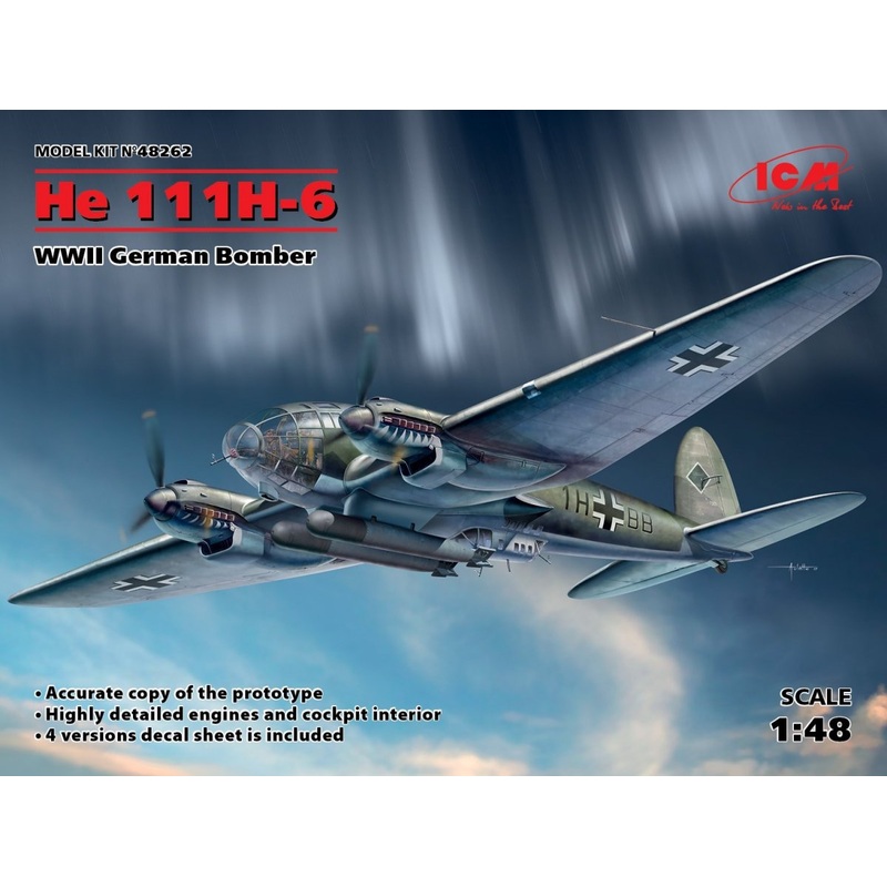 ICM 48262 1/48 Heinkel He 111H-6 Bomber