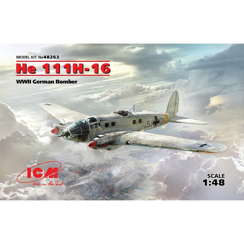 ICM 48263 1/48 Heinkel He 111H-16, WWII German Bomber