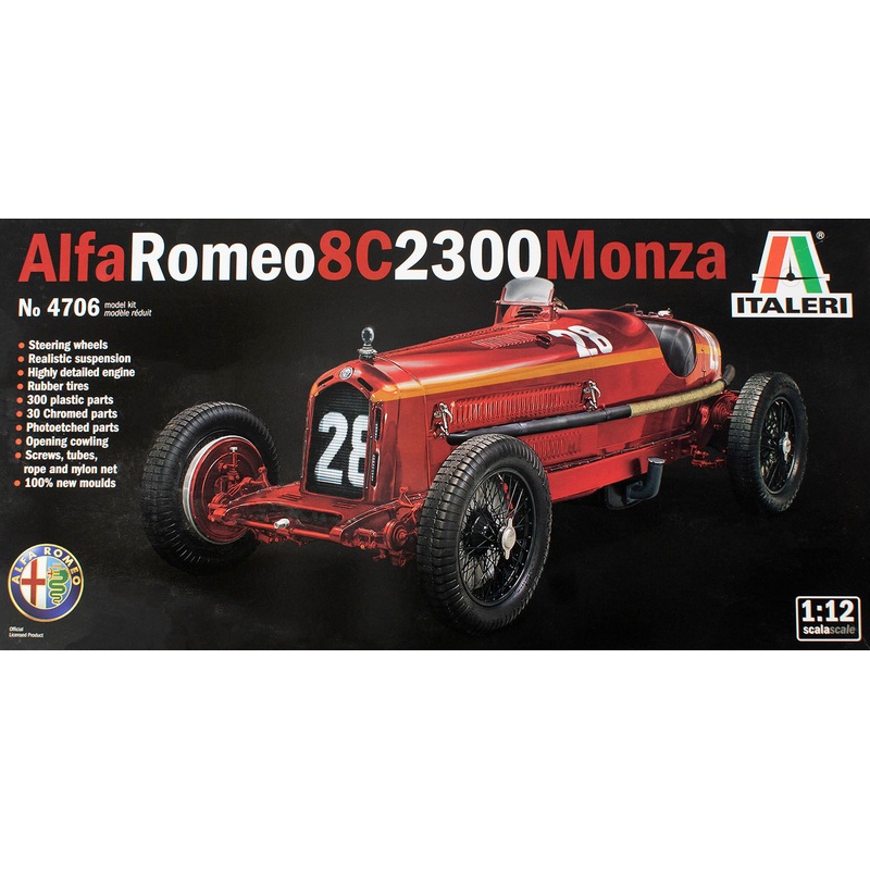 Italeri 4706 1/12 Alfa Romeo 8C 2300 Monza Nuvolari
