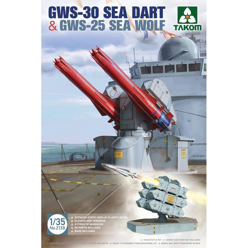 Takom 2138 1/35 GWS-30 Sea Dart & GWS-25 Sea Wolf