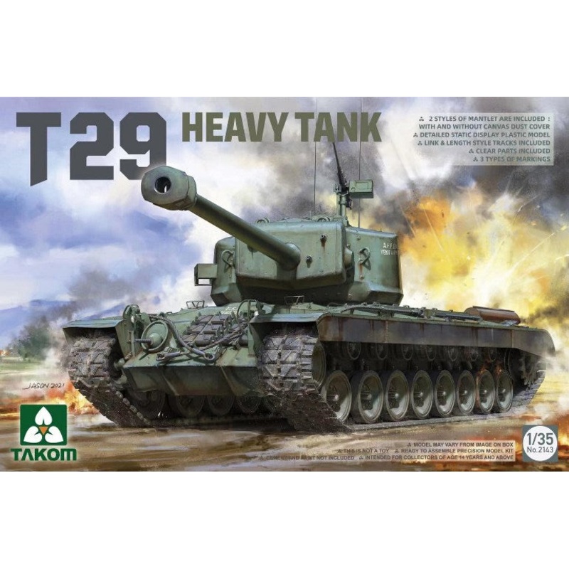 Takom 2143 1/35 U.S. Heavy Tank T29