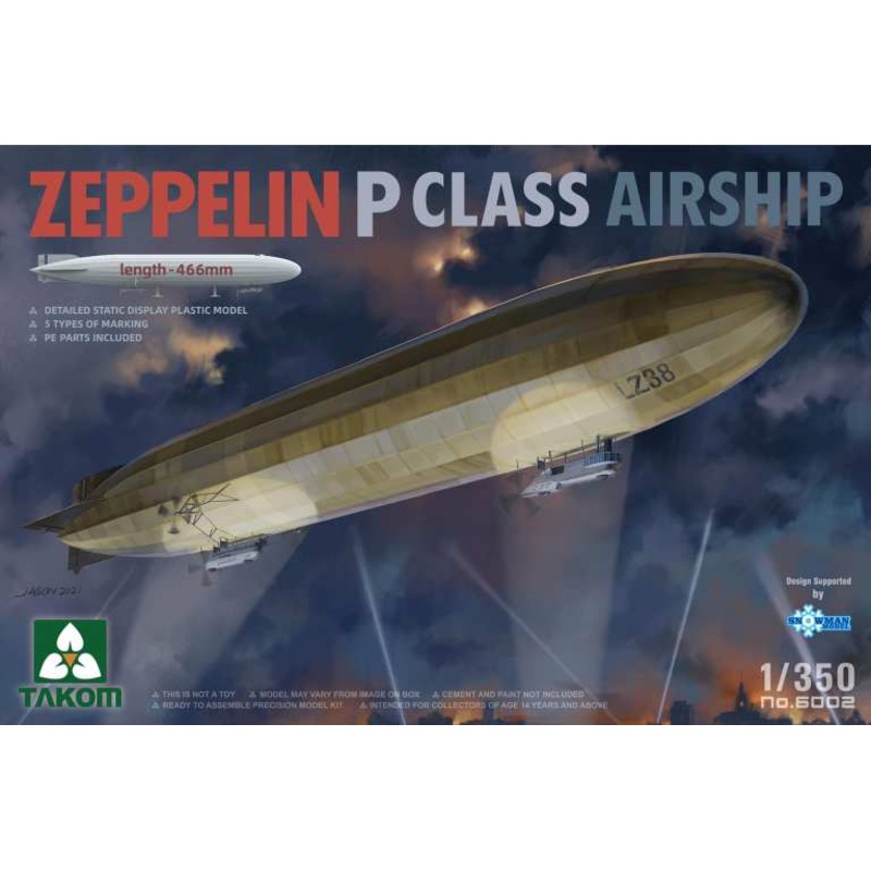Takom 6002 1/350 Zeppelin P Class Airship