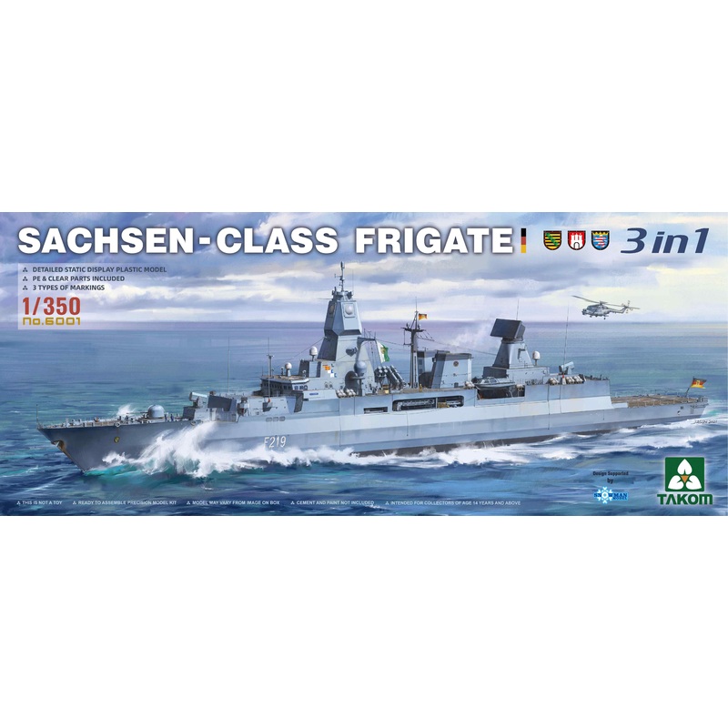 Takom TAK6001 Sachsen-Class Frigate 3 in 1