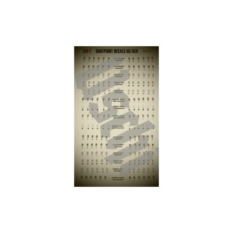 USCHI Van Der Rosten UV1013 1/35 Bootprint decals Mud