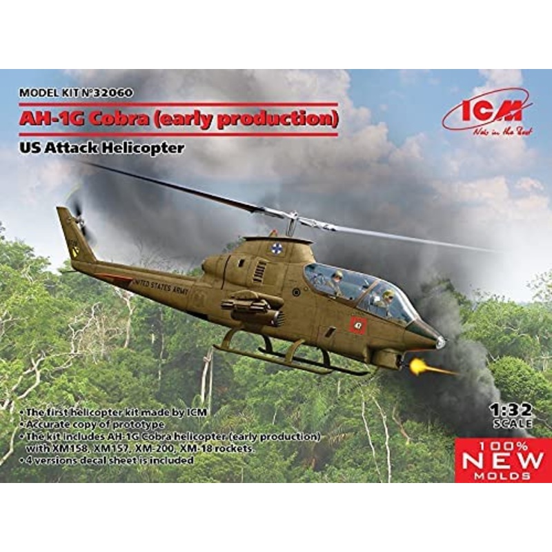 ICM 32060 1/32 AH-1G Cobra (Early Production) US Attack Helicopter