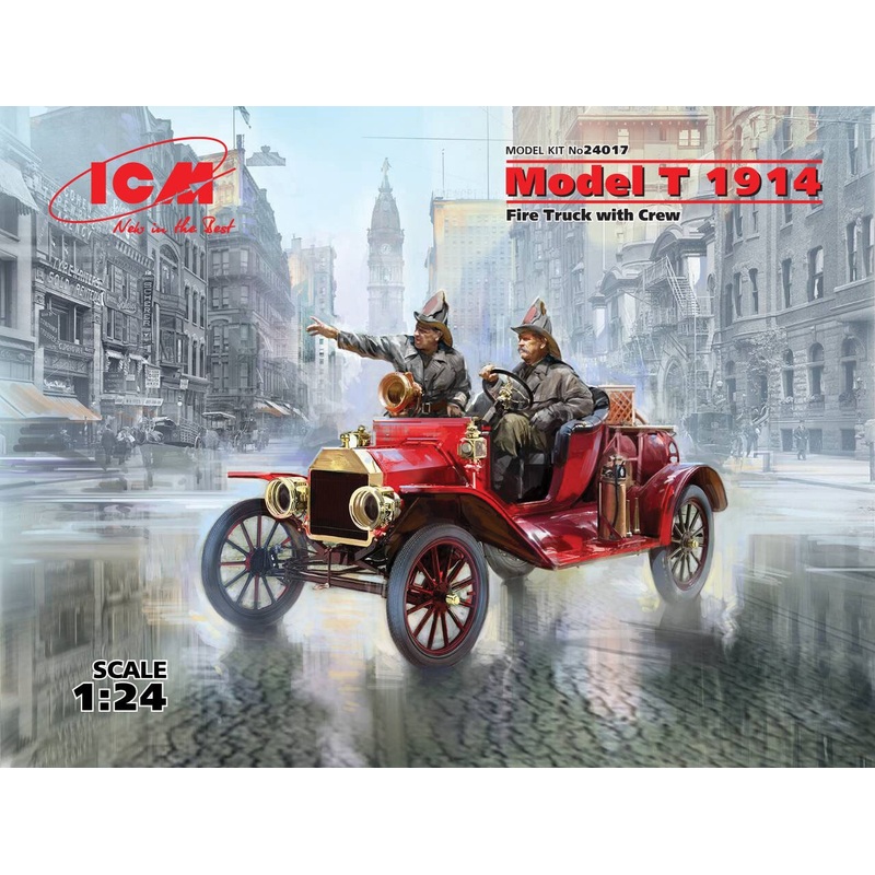 ICM 24017 1/24 Model T 1914 Fire Truck with 2 Crew