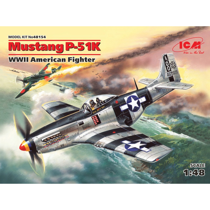 ICM 48154 1/48 Mustang P-51K, WWII American Fighter