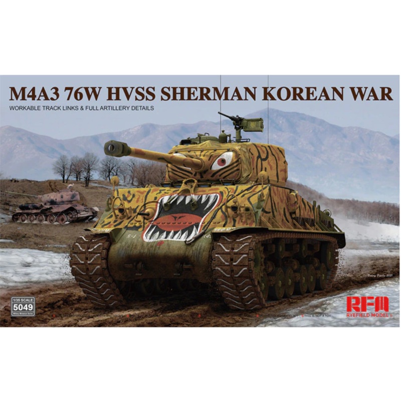 Rye Field Model 5049 1/35 M4A3 76W HVSS Sherman - Korean War