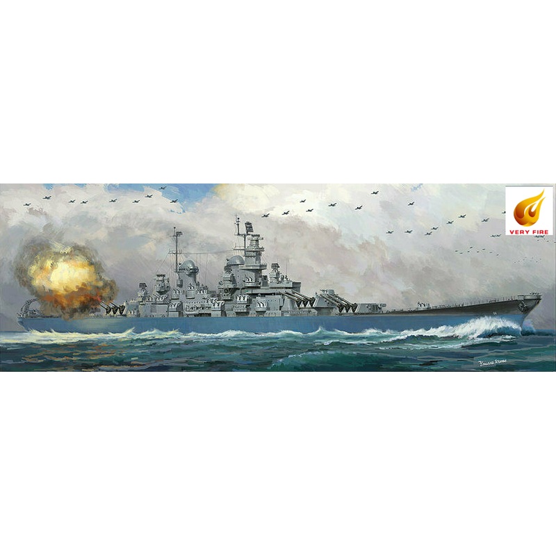 Very Fire  VF350912 1/350 Scale USS Wisconsin BB-64 Battleship
