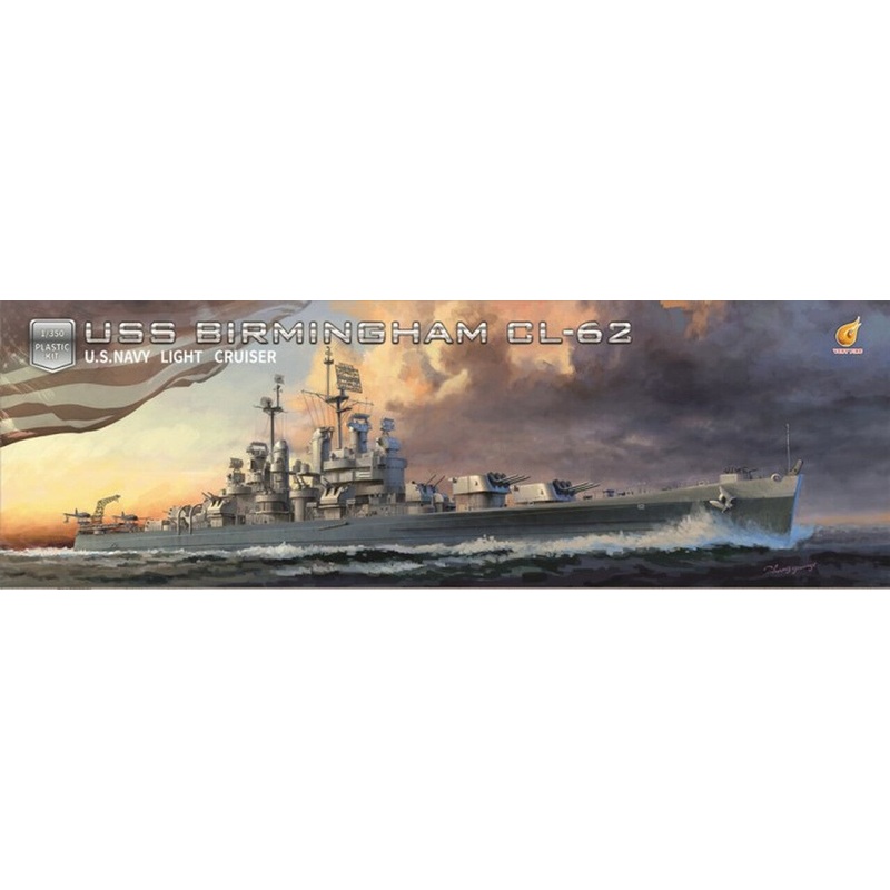 Very Fire VF350921 1/350 Scale USS Birmingham CL-62 Light Cruiser