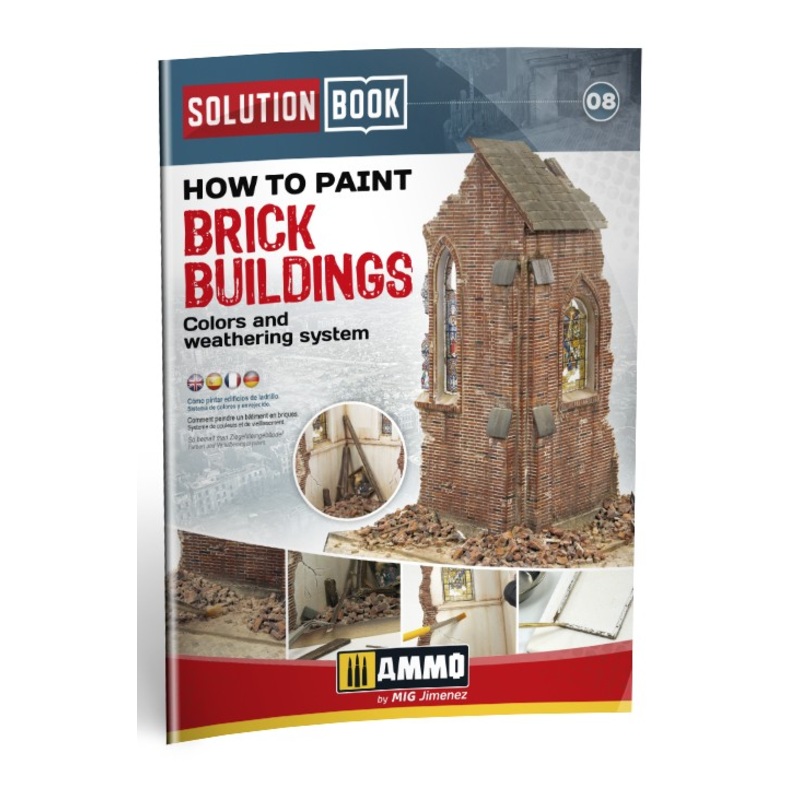 AMMO by Mig 6510 How to Paint Brick Buildings Solution Book