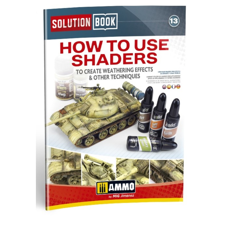 AMMO by Mig 6524 How to Use Shaders Solution Book