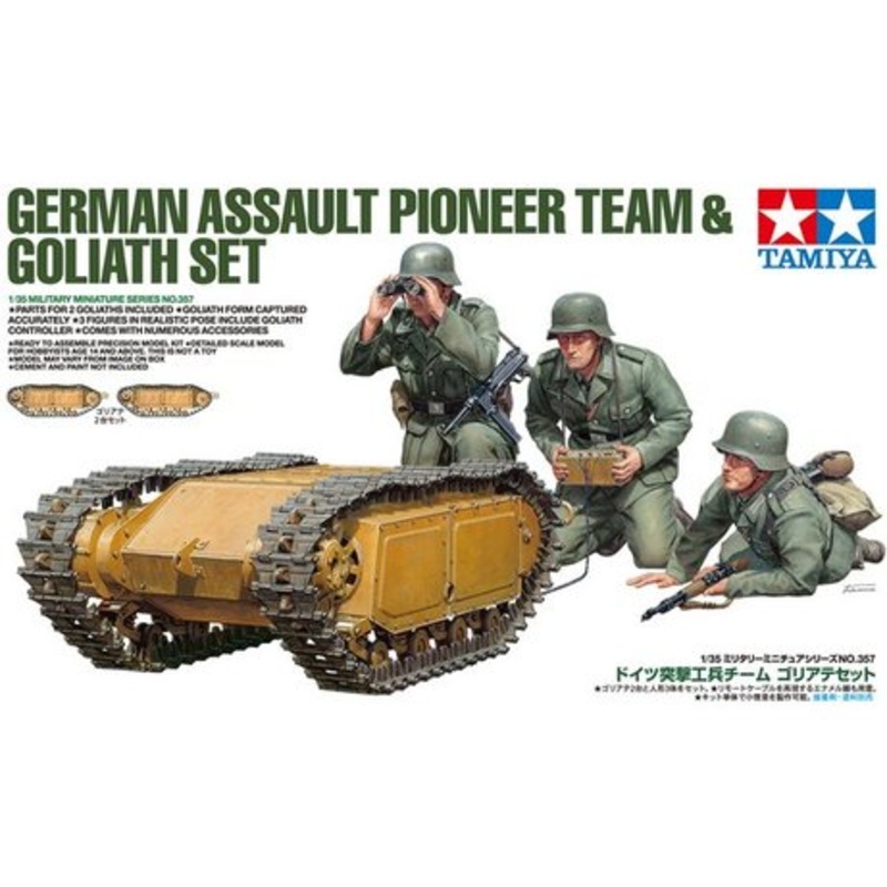 Tamiya 35357 1/35 German Assault Pioneer Team + Goliath Set