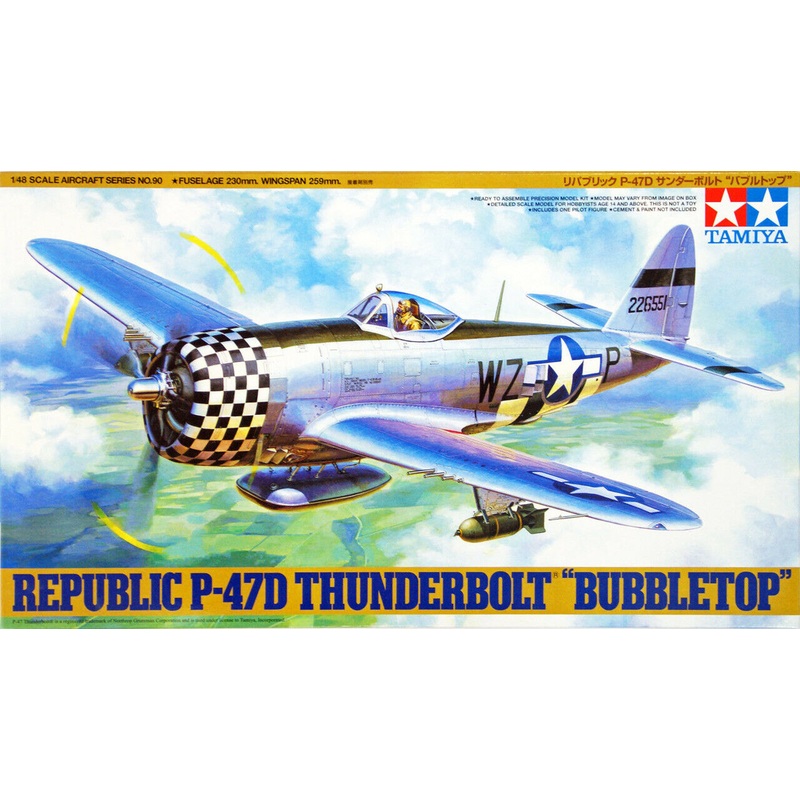 Tamiya 61090 1/48 P-47D Thunderbolt Bobbletop