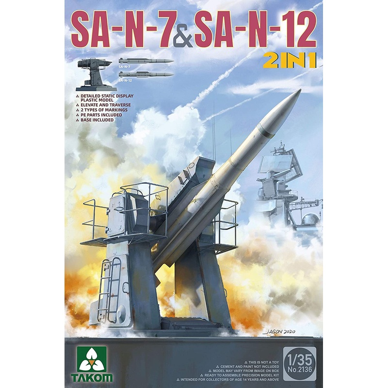 Takom 2136 1/35 Russian Navy SA-N-7 'Gadlfy' & SA-N-12 'Grizzly' SAM