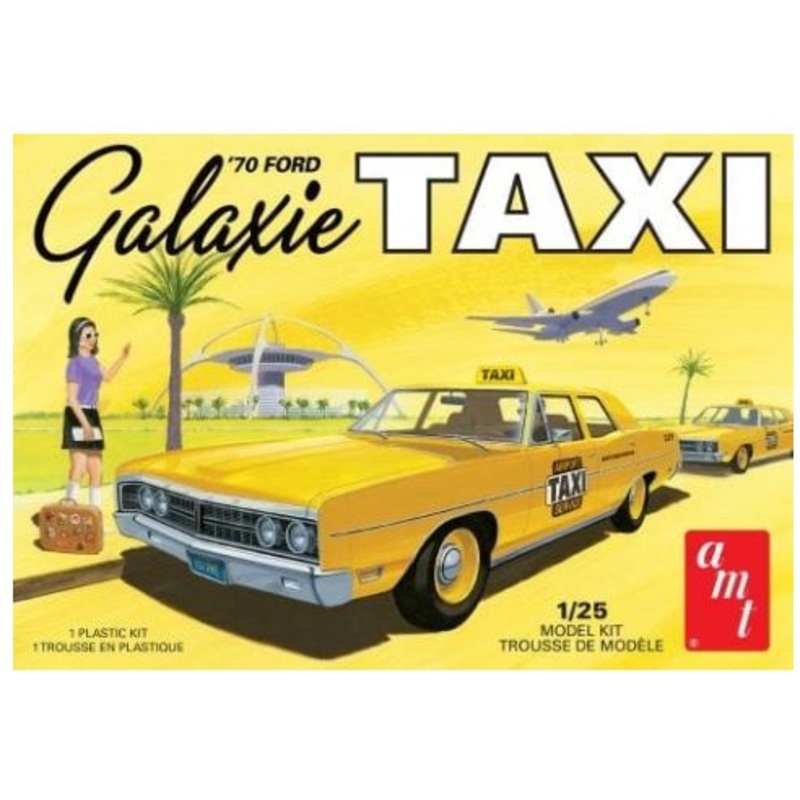 AMT 1243 1/25 1970 FORD GALAXIE  TAXI