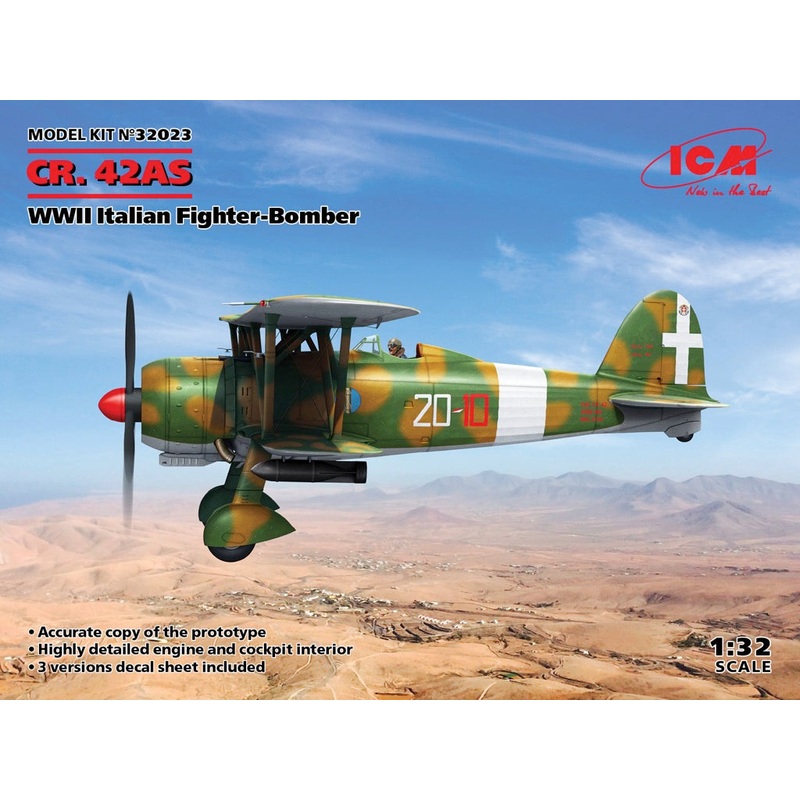 ICM 32023 1/32 CR.42AS WWII Italian Fighter Bomber