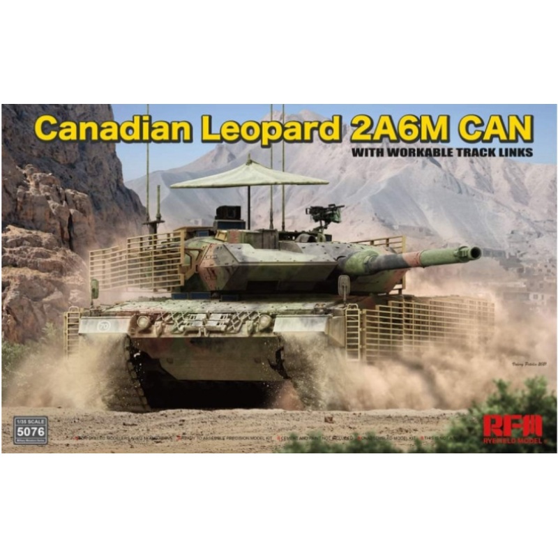 Rye Field Model 5076 1/35 Canadian Leopard 2A6M CAN w/ Workable Track Links
