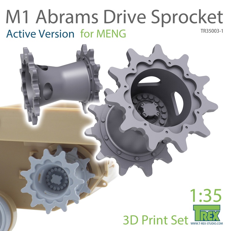T-Rex 35003-1 1/35 M1 Abrams Sprocket Set A (Active Version) for Meng