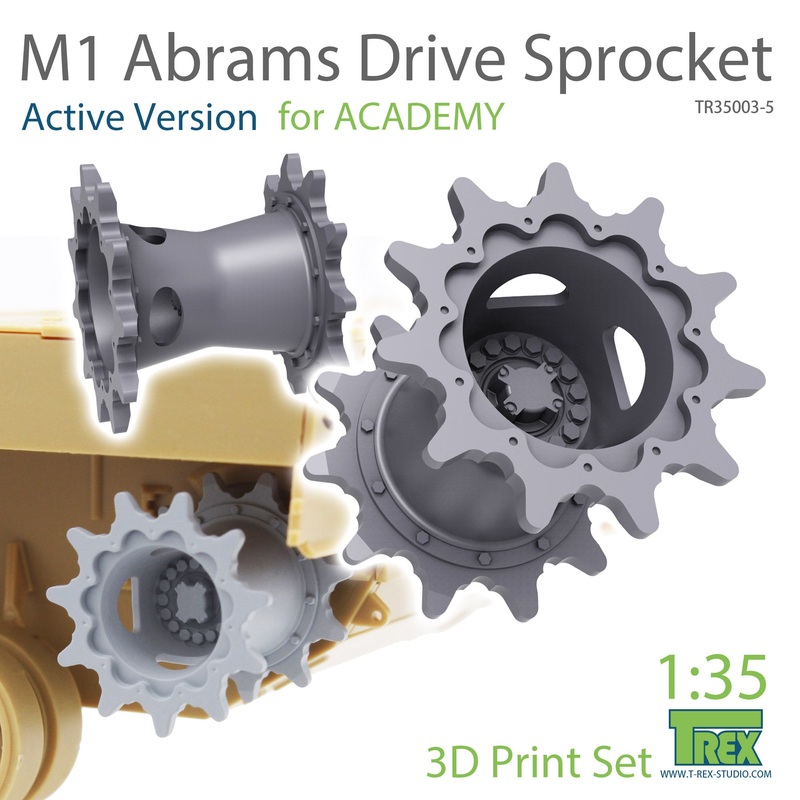 T-Rex 35003-5 1/35 M1 Abrams Sprocket Set A (Active Version) for Academy