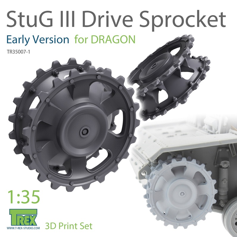 T-Rex 35007-1 1/35 StuG.III Sprocket Set (Early Version) for Dragon