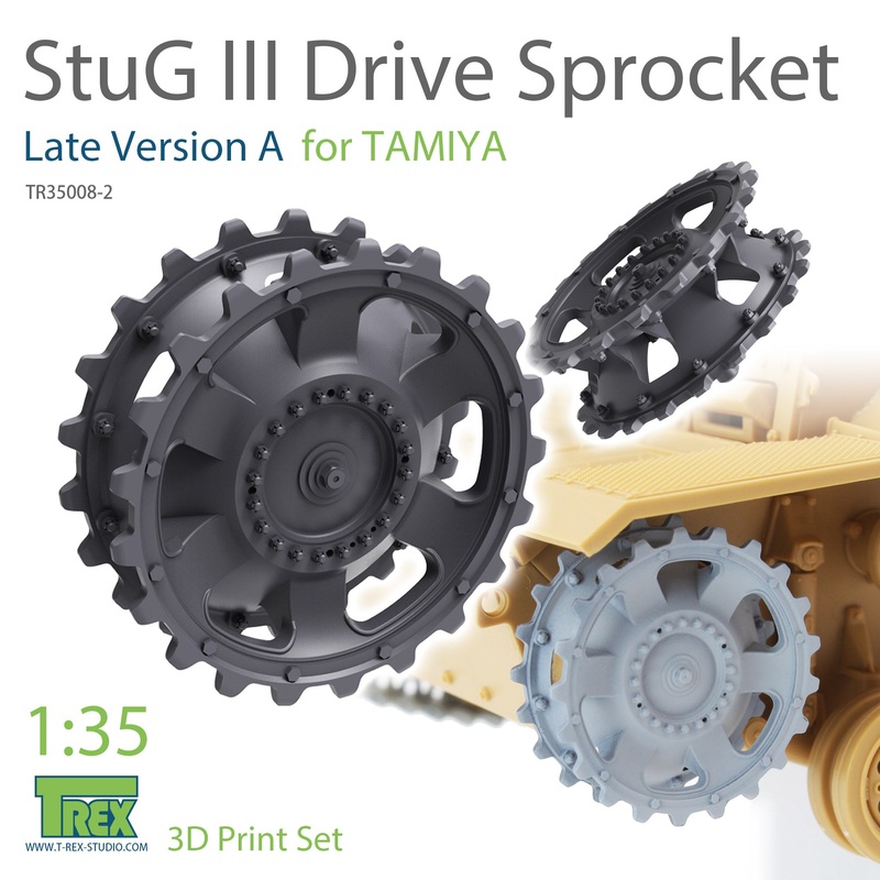 T-Rex 35008-2 1/35 StuG.III Sprocket Set (Late Version A) for Tamiya