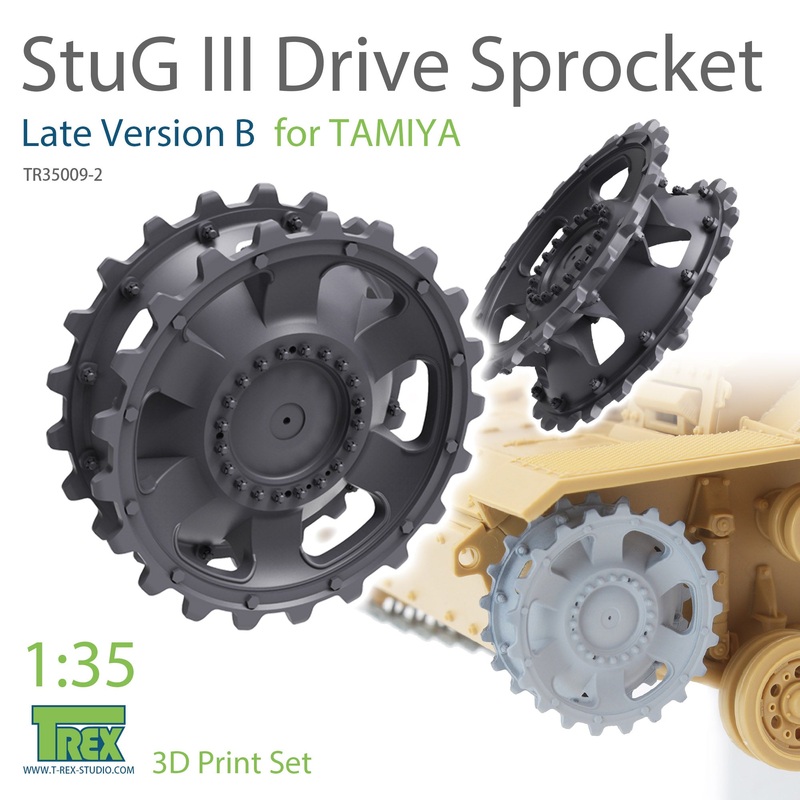 T-Rex 35009-2 1/35 StuG.III Sprocket Set (Late Version B) for Tamiya
