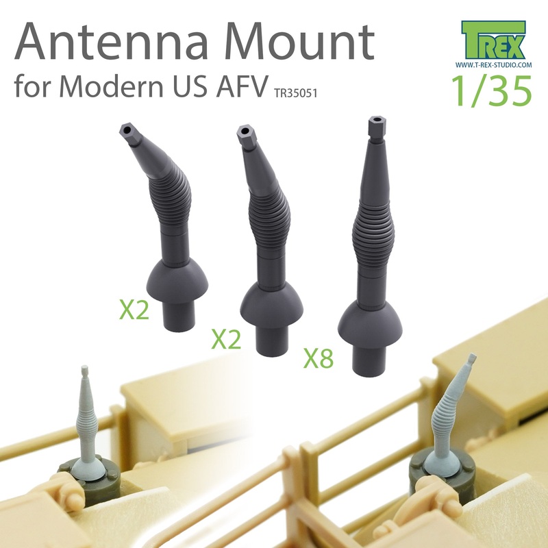 T-Rex 35051 1/35 Antenna Mount Set for Modern US AFV