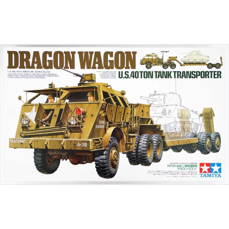Tamiya 35230  1/35 U.S. 40 ton Dragon Wagon Tank Transporter