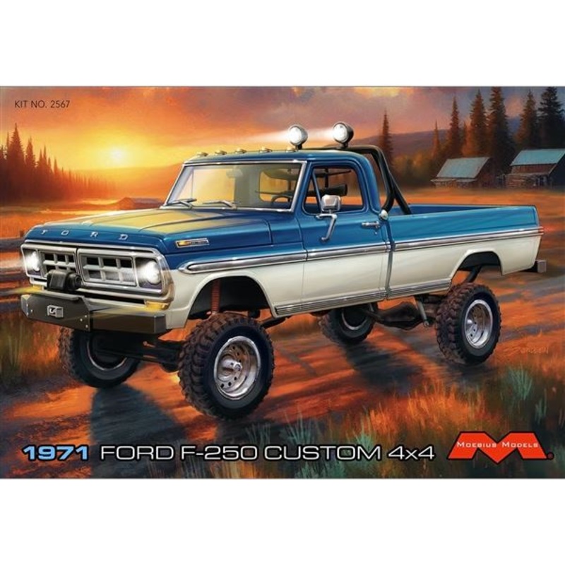 Moebius 2567 1971 FORD F250 CUSTOM 4X4 PICKUP