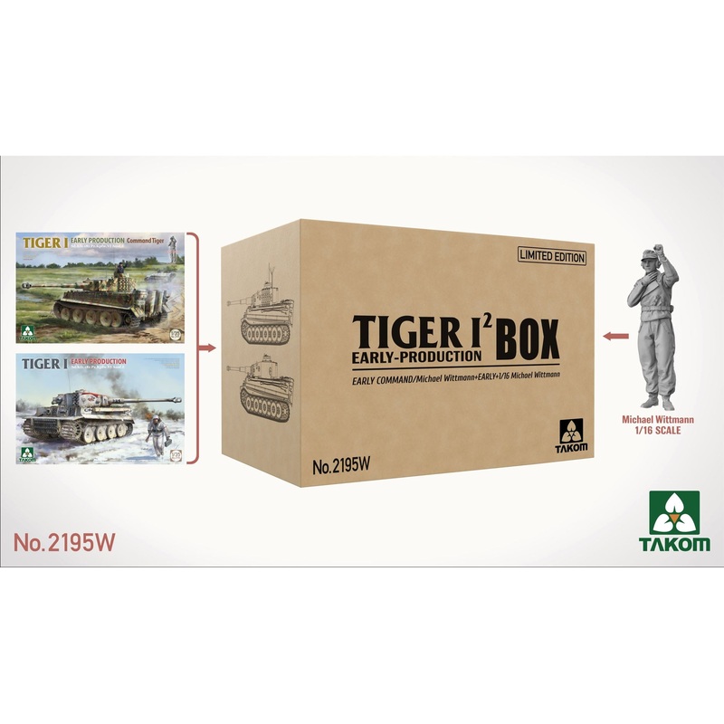 Takom 2195W 1/35 TIGER I EARLY BIG BOX