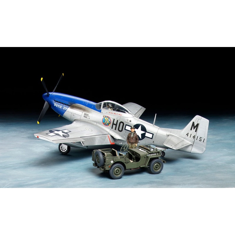 Tamiya 25205 1/48 P-51D Mustang and 1/4t 4x4 Light Vehicle