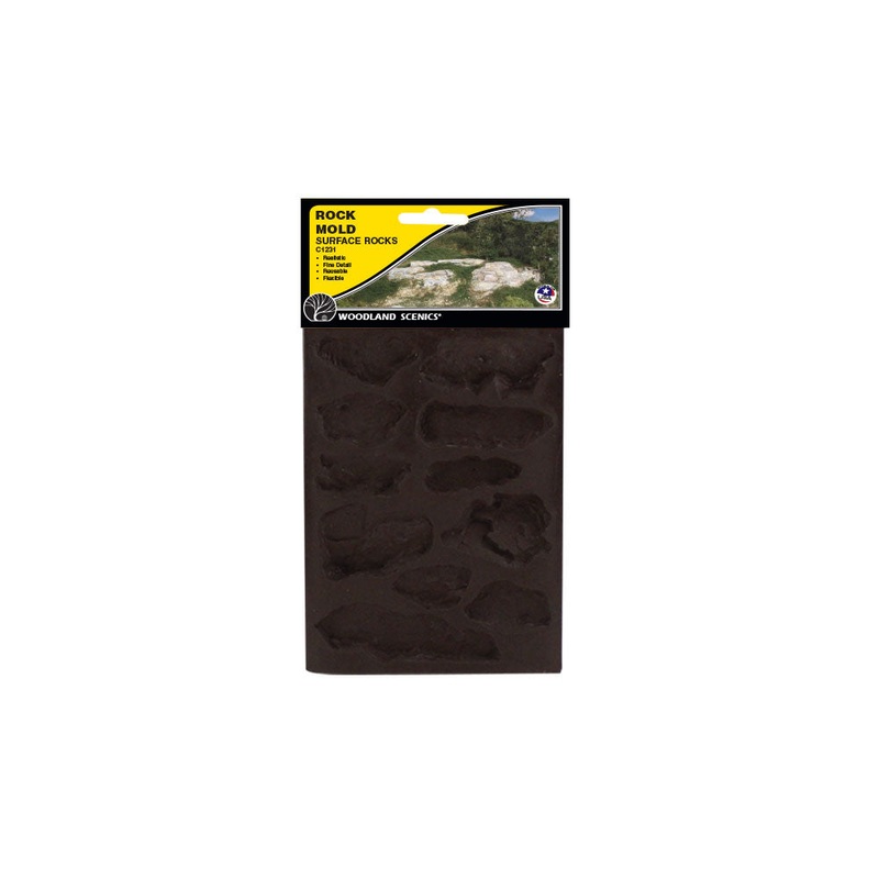 Woodland Scenics C1231 Surface Rocks Mold