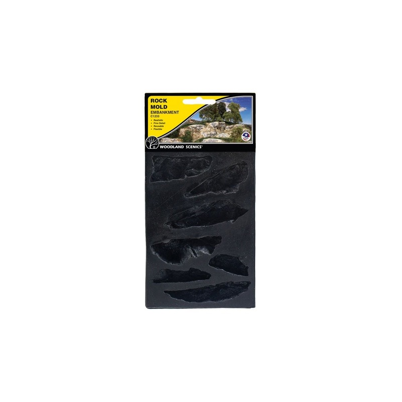 Woodland Scenics C1233 Embankments Rock Mold