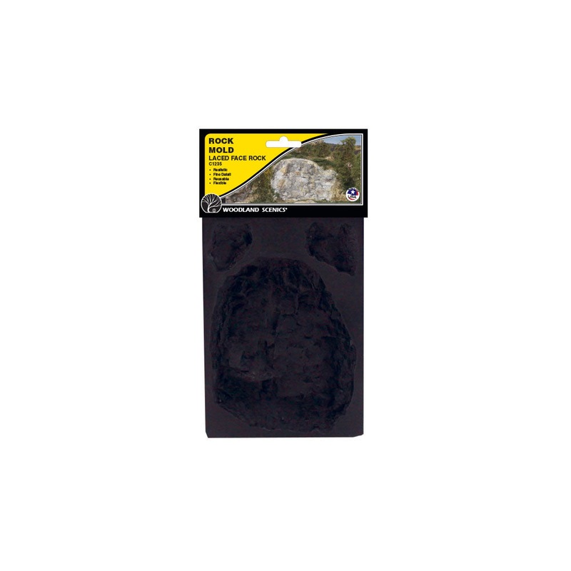 Woodland Scenics C1235 Laced Face Rock Mold