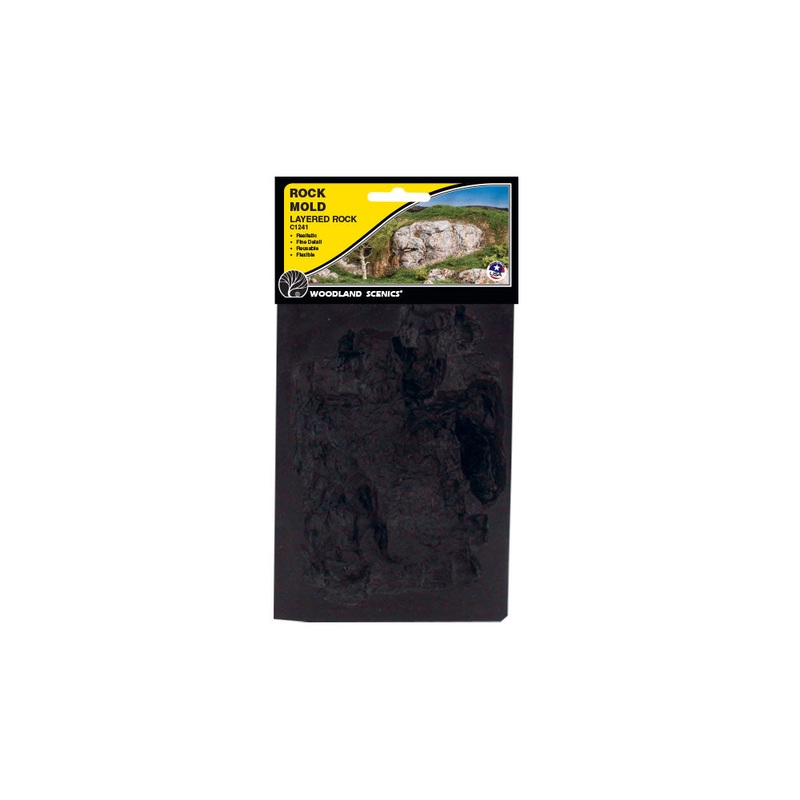 Woodland Scenics C1241 Layered Rock Mold