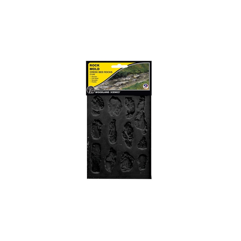 Woodland Scenics C1246 Creek Bed Rock Mold
