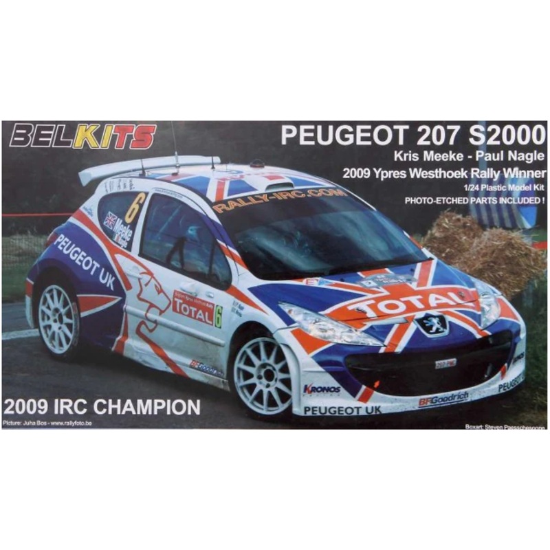 BelKits 001 1/24 Peugeot 207 S2000 2009 IRC Champion