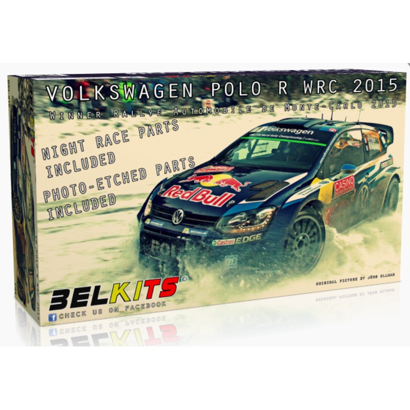 BelKits 010 1/24 Volkswagen Polo R WRC 2015 Winner Rallye Automobile de Monte-Carlo