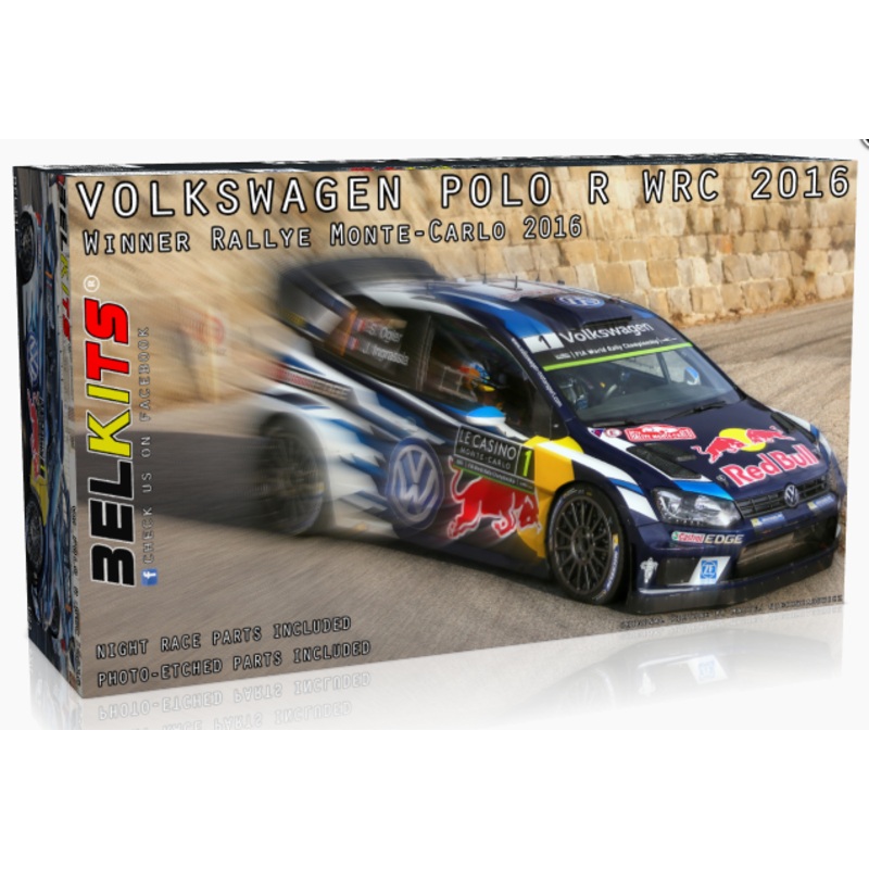 BelKits 011 1/24 Volkswagen Polo R WRC 2016 Winner Rallye Automobile de Monte-Carlo