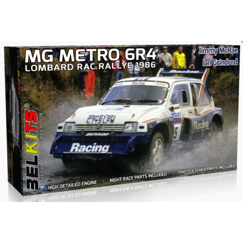 BelKits 016 1/24 MG Metro 6R4 1986 Lombard RAC Rallye