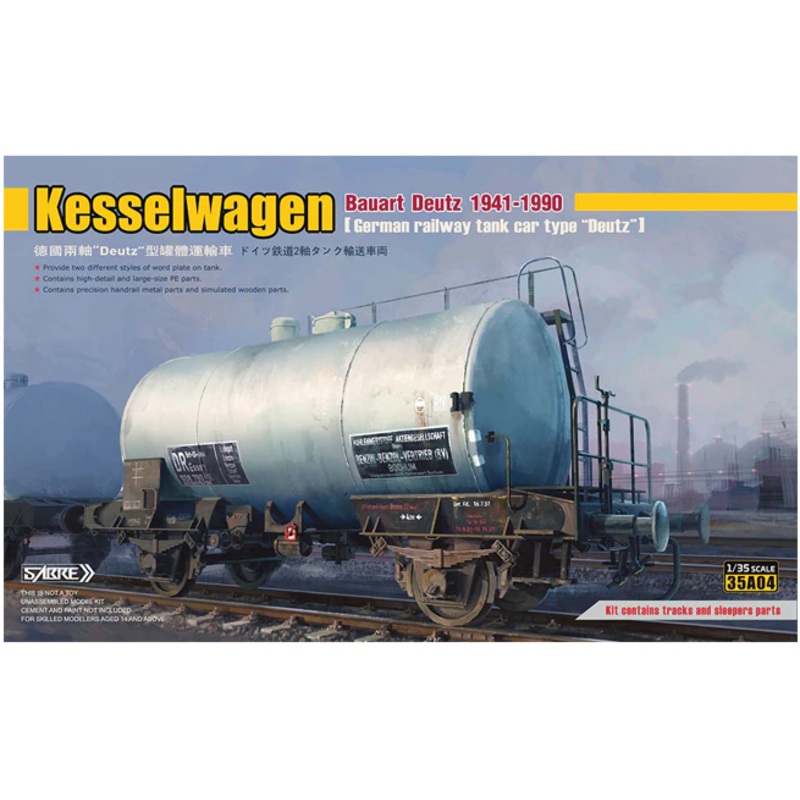 Sabre 35A04 1/35  German Railway Tank Car Kesselwagen Bauart Deutz 1941-1990