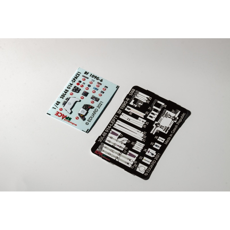 Eduard 3DL48014 1/48 Bf-109G-6 Space-3D Decals + Etched Parts