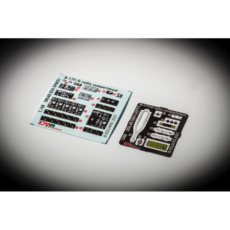 Eduard 3DL48024 1/48 Bf-17 F/G Radio Compartment Space-3D Decals + Etched Parts