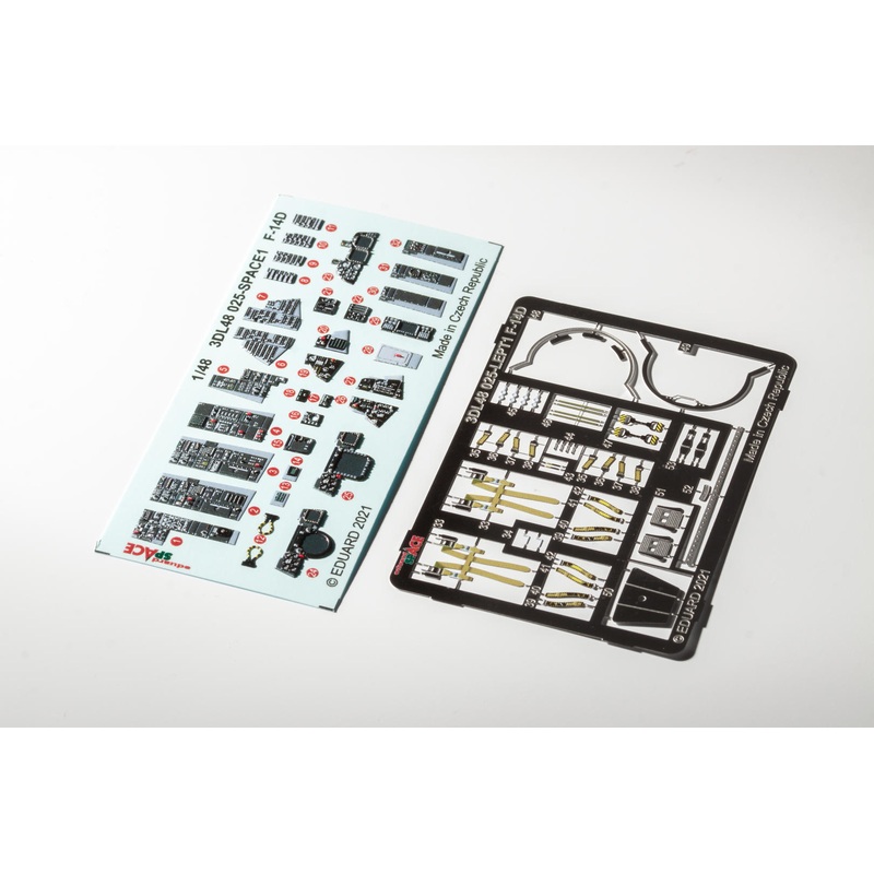 Eduard 3DL48025 1/48 F-14D Space-3D Decals + Etched Parts