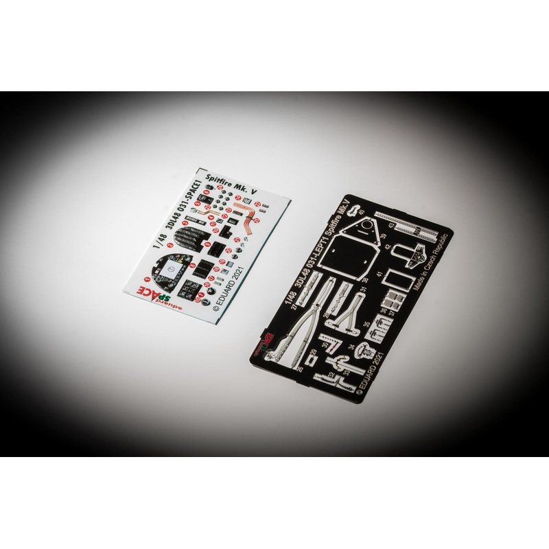 Eduard 3DL48031 1/48 Spitfire Mk.V Space-3D Decals + Etched Parts