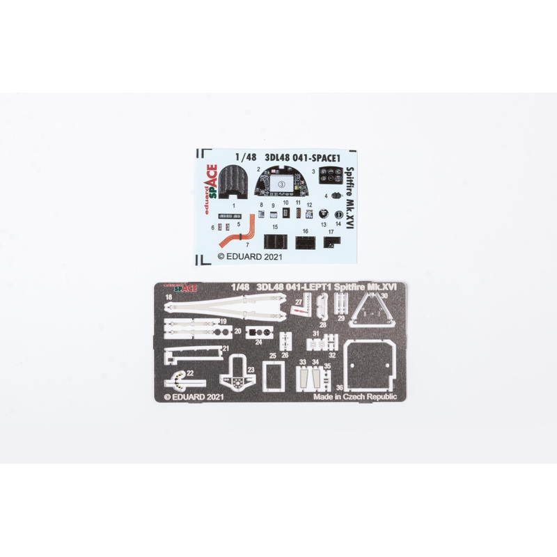 Eduard 3DL48041 1/48 Spitfire Mk.XVI Space-3D Decals + Etched Parts